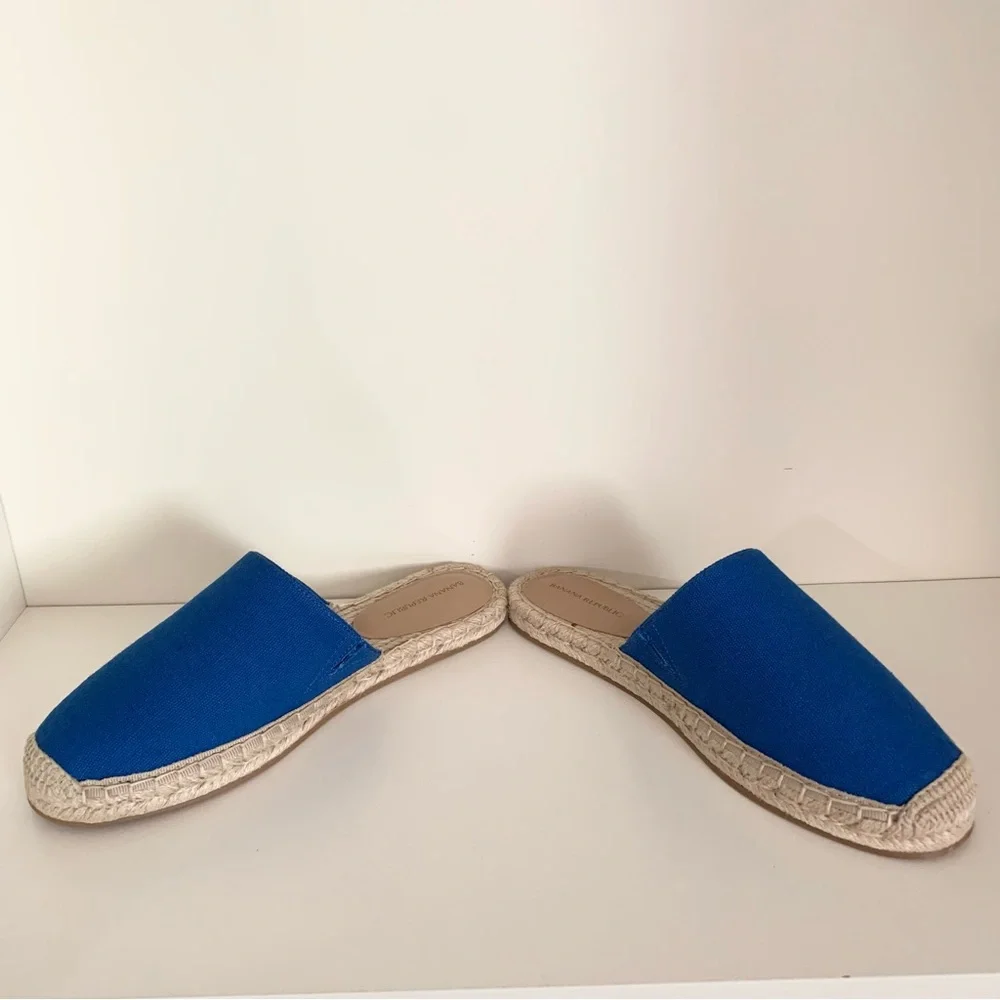 Banana Republic Blue Espadrille Slip-On Shoes